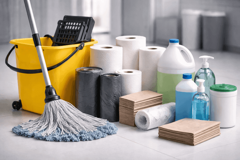 Janitorial Supplies illustration